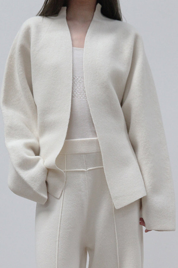 SWAYING/KNIT Seamless Wool Oversized Cardigan SW212SZ17